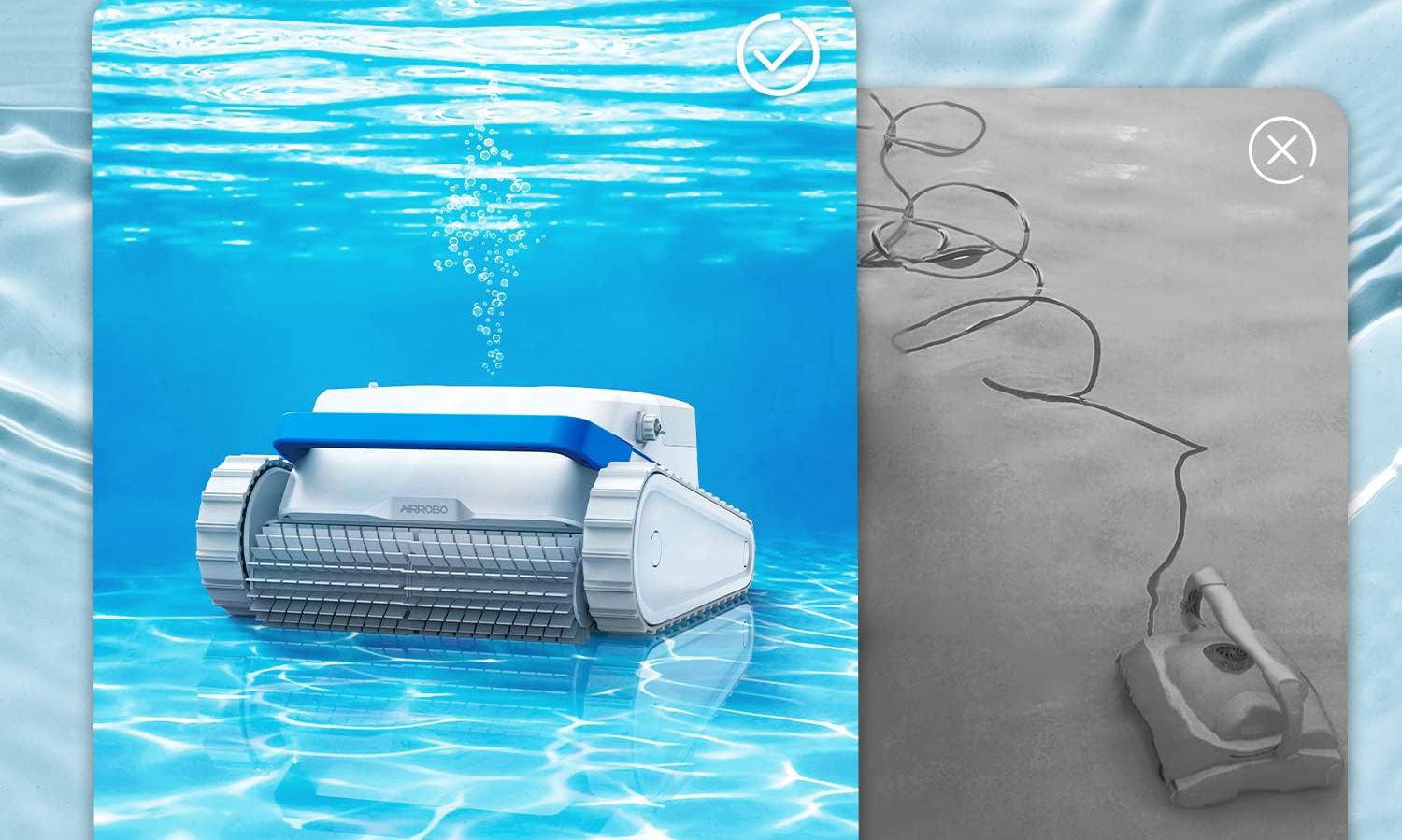 Robot nettoyeur de piscine sans fil AIRROBO PC100