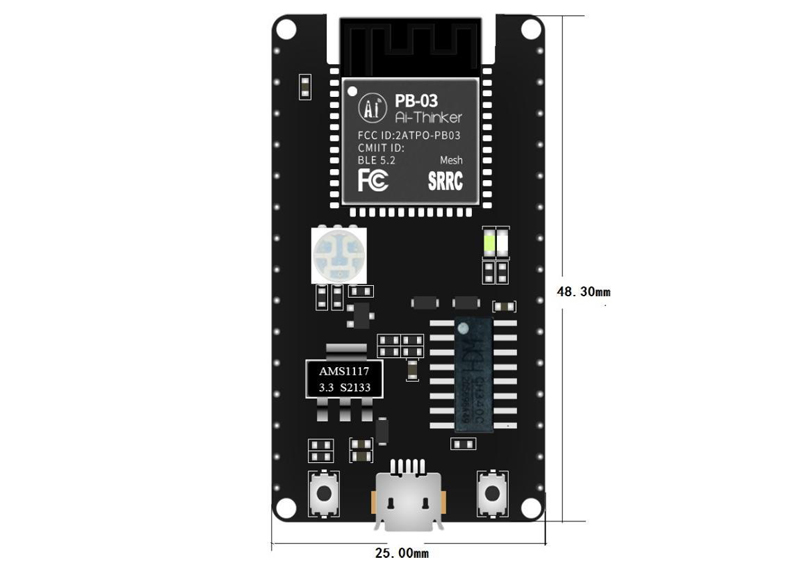 Placa de Desarrollo Bluetooth PB-03 de Ai-Thinker