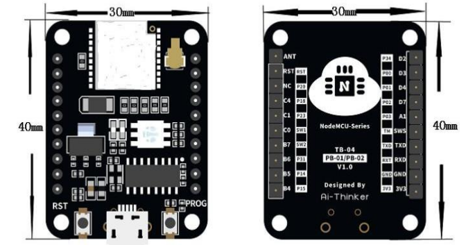 Placa de Desarrollo de Controlador LED PB-01 BLE 5.3 de Ai-Thinker