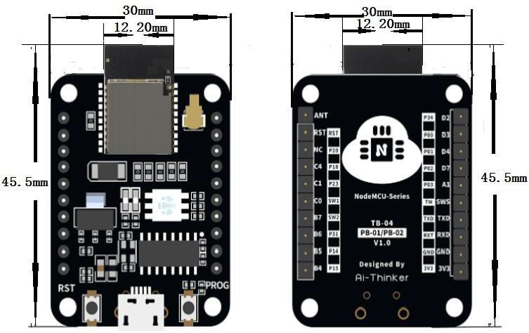 Placa de Desarrollo de Controlador LED PB-02 BLE 5.3 de Ai-Thinker