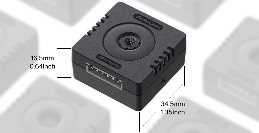 Módulo de Cámara SPI Mega de 3MP ArduCam c/ Estuche de Cámara para Cualquier Microcontrolador