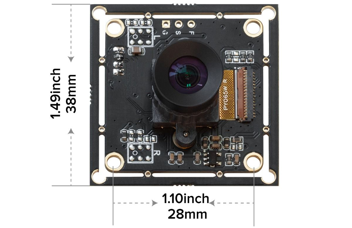 ArduCam 120fps Global Shutter USB-Kameramodul 1MP OV9281 UVC, M12-Objektiv