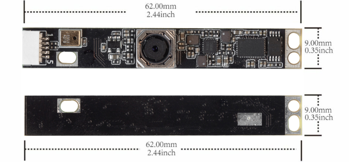 ArduCAM 5MP Autofokus USB-Kamera mit Einzelmikrofon für Windows, Linux, MacOS, Android