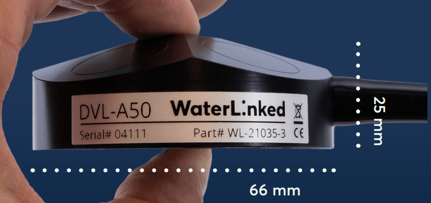 Water Linked DVL A50 Onderwater Positiebepalingsapparaat (zonder Montagebeugel)