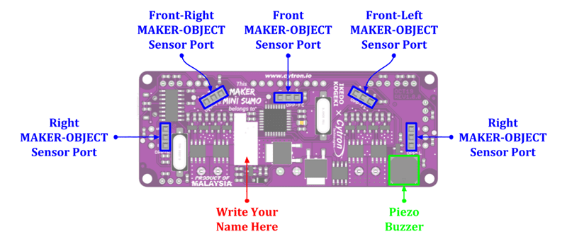 Cytron Maker Mini Sumo Controller - Click to Enlarge