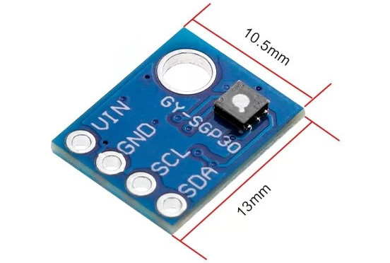Sensor de Gas Elecrow SGP30 Placa de Conexión Sensor de Calidad del Aire - VOC & eCO2