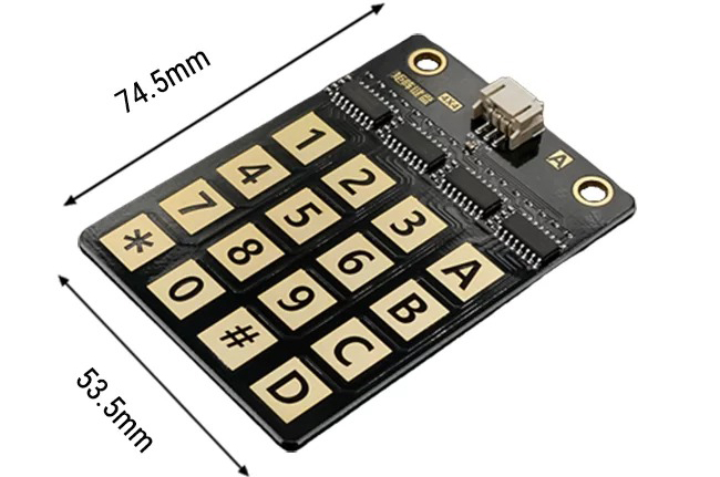 Teclado Táctil Capacitivo 4x4, 16 Teclas para Arduino, micro:bit
