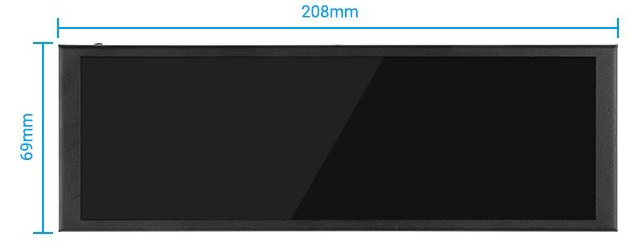 Elecrow 7.9 pouces Longue Bande d'Affichage 400x1280 IPS Écran Tactile Moniteur Portable Kit