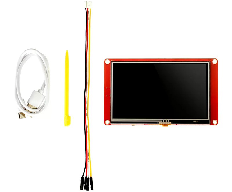 Wizee 4,3-Inch 480x272 HMI Aanraakscherm, Wi-Fi & BLE