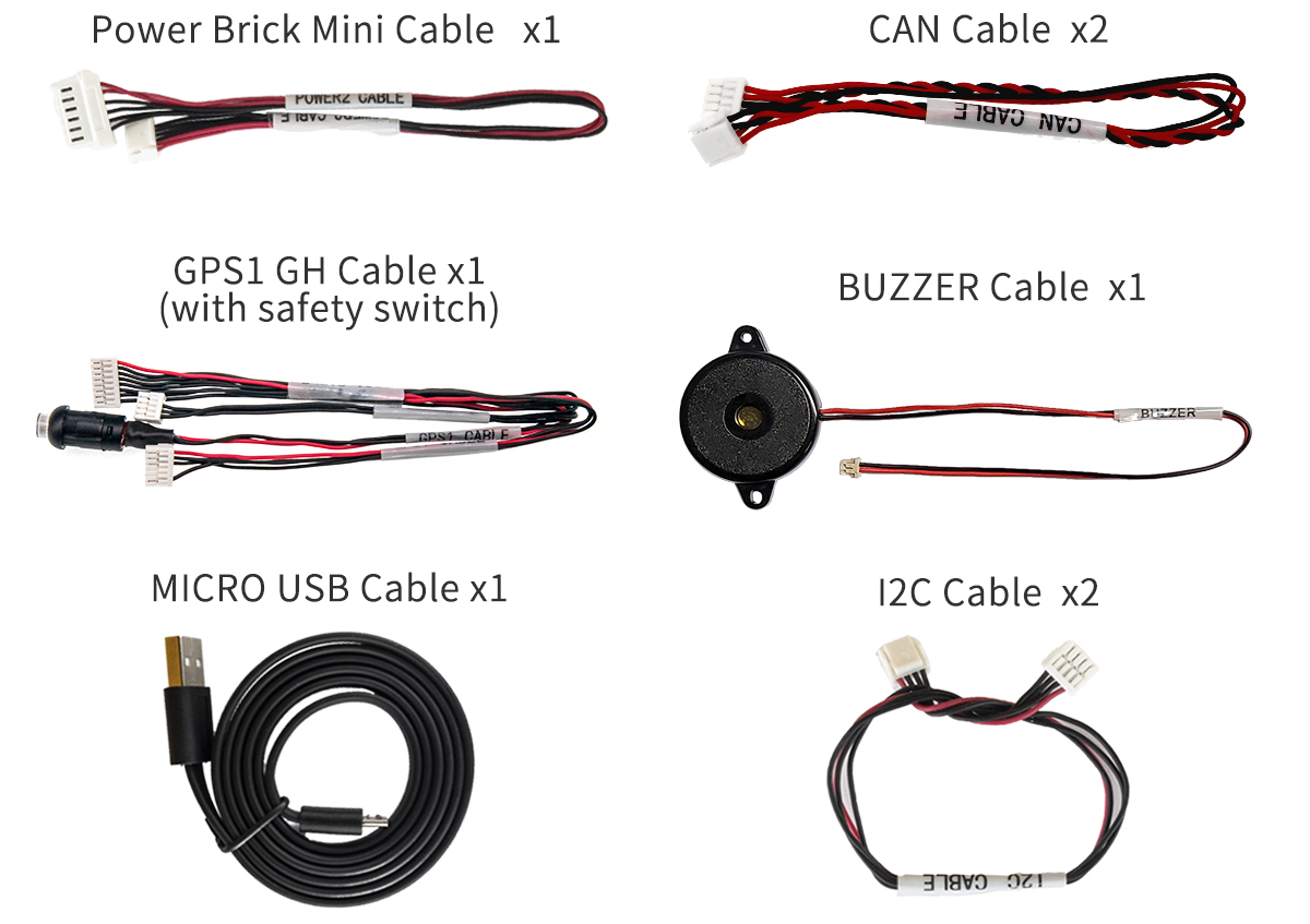 Juego de Cables para Mini Placa Portadora CubePilot V2