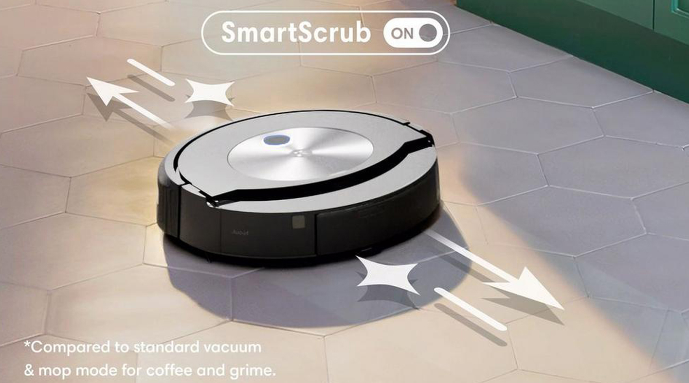 iRobot Roomba Combo j7+ Aspirateur Robot avec Fonction de Lavage Automatique