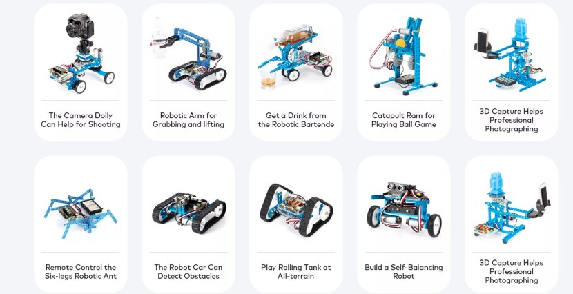 MakeBlock mBot Ultimate 10-in-1 DIY Building Coding Robot Kits For Students  - RobotShop
