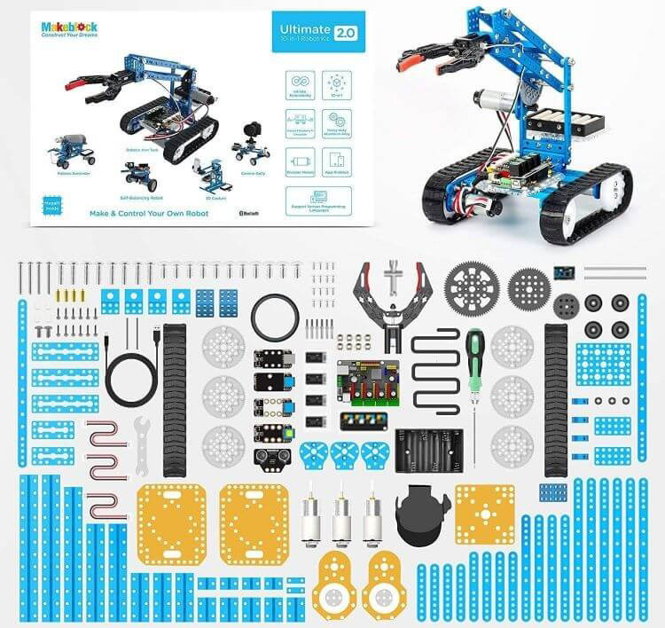 Kit de Construcción de Robot de Codificación para Estudiantes mBot Ultimate 10 en 1 MakeBlock