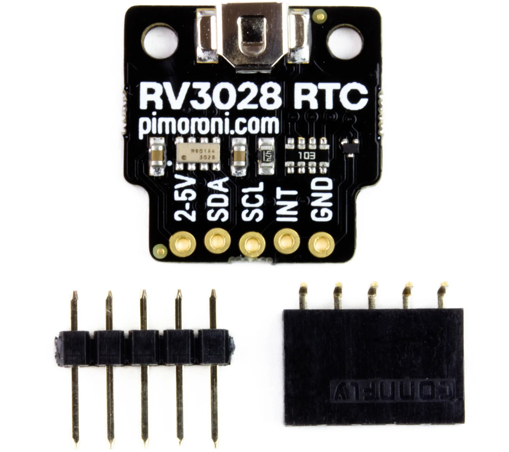 Placa de Conexión de Reloj en Tiempo Real (RTC) RV3028 de Pimoroni