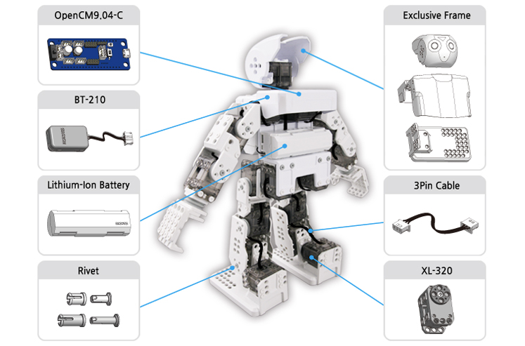 Teq Mini Humanoid Robotics Kit - RBS-MINI-Q5 - STEM & Robotics 