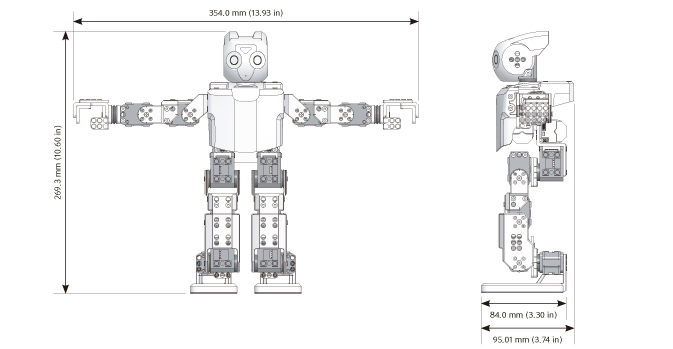 Kit robot humanoïde ROBOTIS MINI