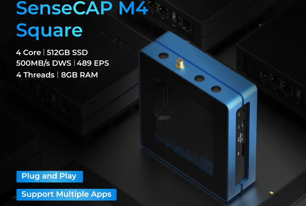SeeedStudio FluxNode SenseCAP M4 Square Hochleistungs-IoT-Gerät