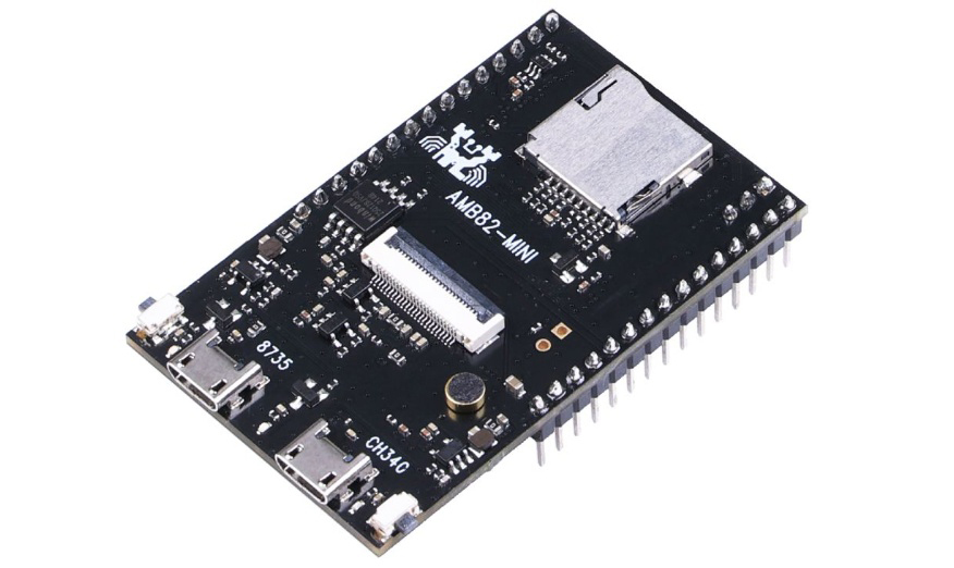 Cámara AI IoT Mini AMB82 de Realtek, Desarrollo Arduino, Sensor 1080p, Múltiples E/S