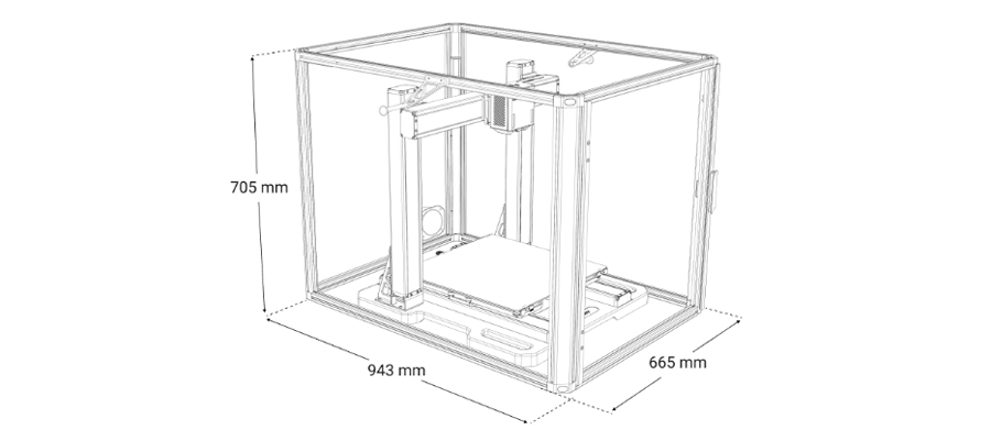 Imprimante 3D Snapmaker Artisan 3-en-1 avec boîtier