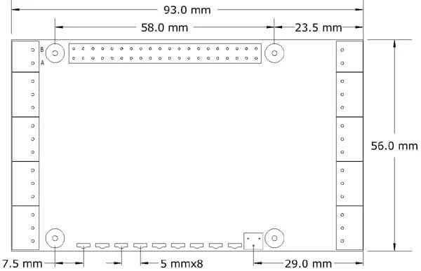 Sequent Microsystems Multi-IO 8-Laags Stapelbare HAT voor Raspberry Pi