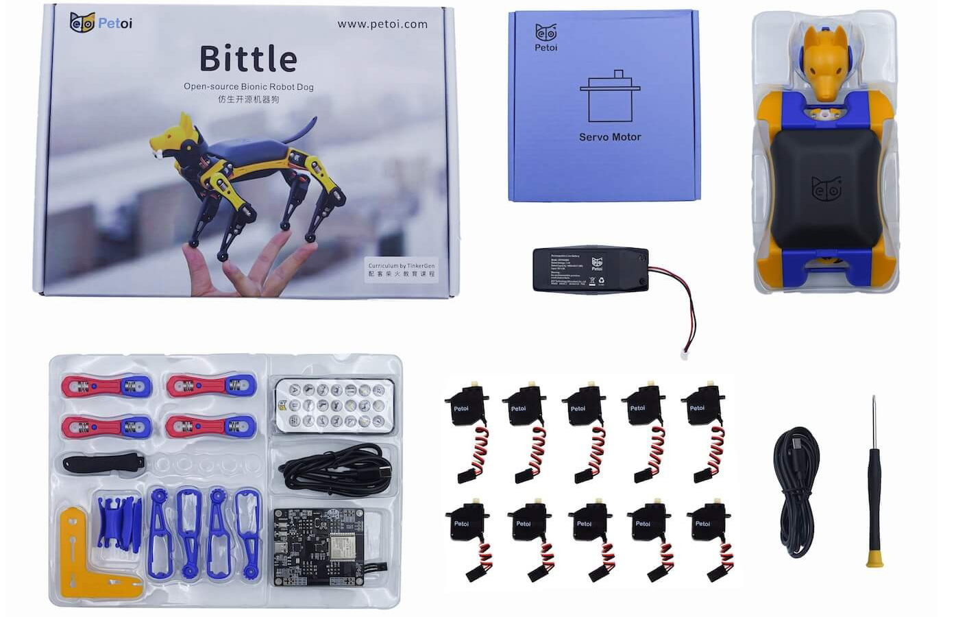 Perro Robot Petoi Bittle X (Kit de Construcción)