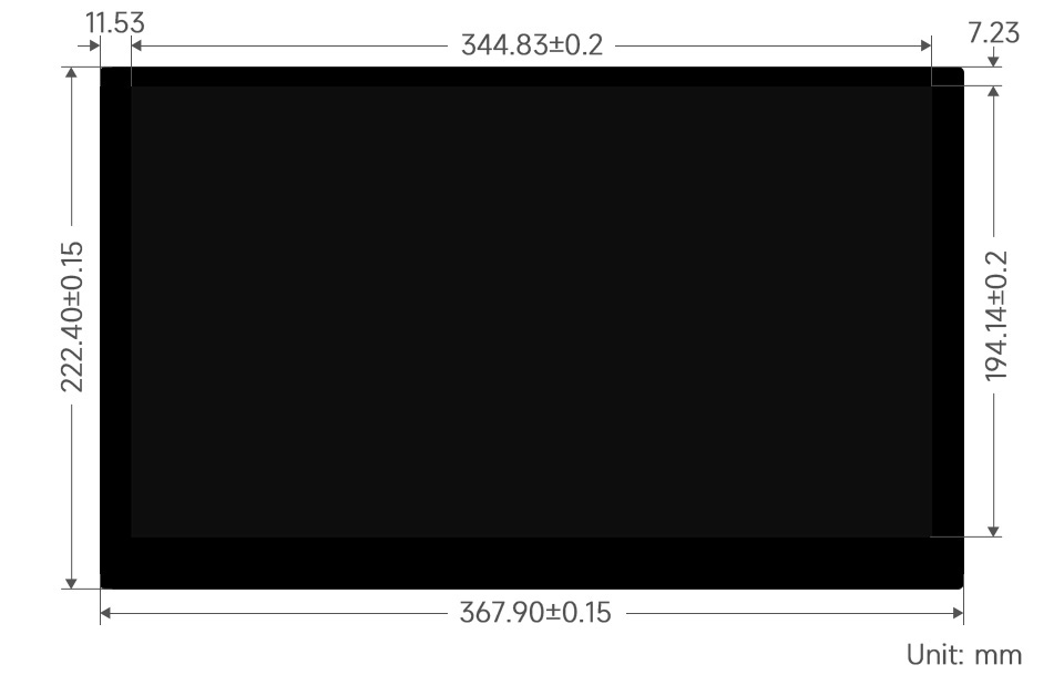 Écran QLED 15,6 pouces 1920 × 1080 IPS Verre trempé, écran tactile sRGB (États-Unis)