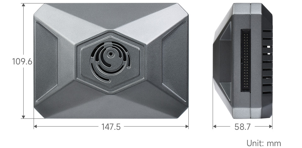 Boîtier en aluminium Waveshare (type F) pour kit de développement Jetson Nano