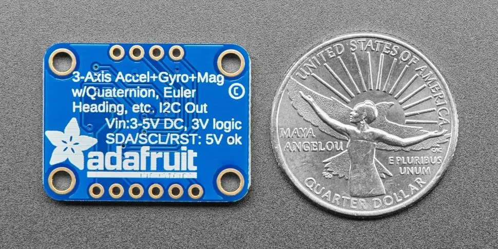 BNO055 9 DOF Absolute Orientation IMU Fusion Breakout Board- Click to Enlarge