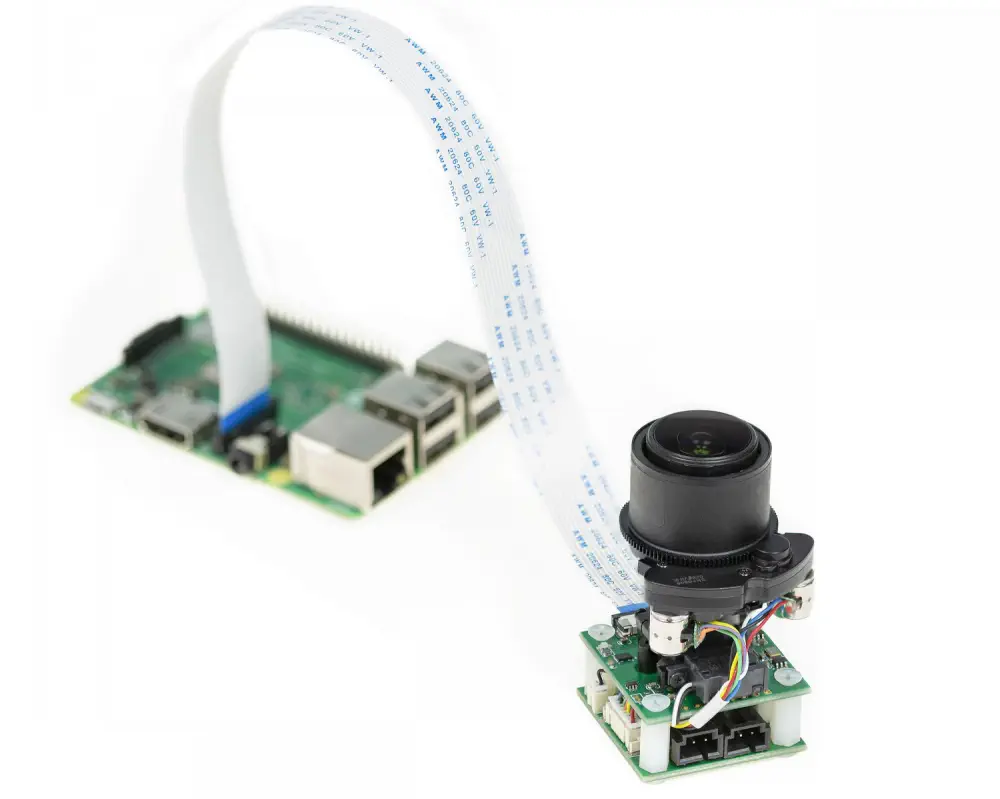 Arducam 8MP IMX219DS PTZ Camera for Raspberry Pi 4/ 3B+/ 3 - Click to Enlarge