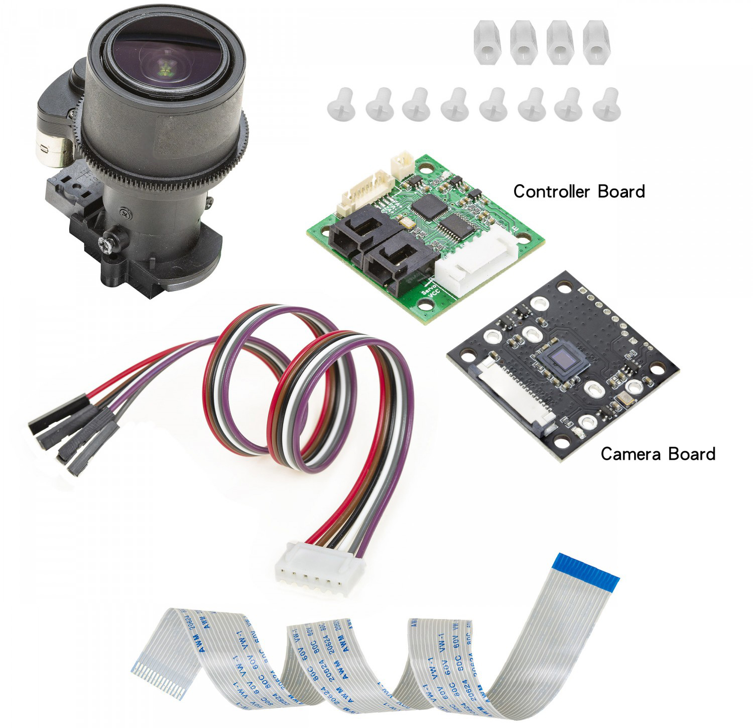 Arducam 8MP IMX219DS PTZ Camera for Raspberry Pi 4/ 3B+/ 3 - Click to Enlarge