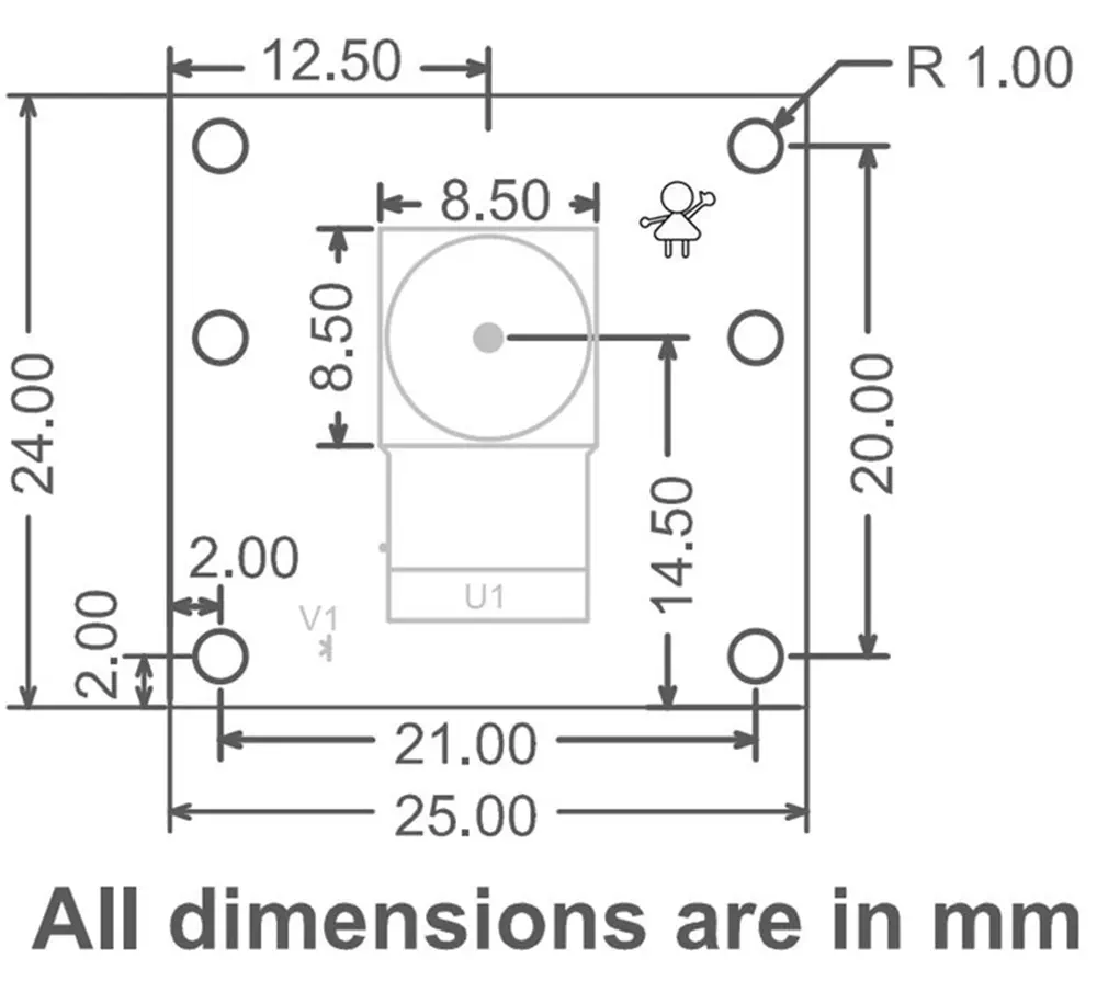 Mini Cámara de 5MP OV5647 1080p ArduCam para Raspberry Pi