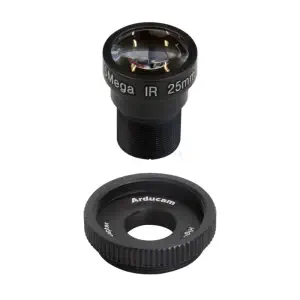 Objectif Arducam Tele 20 Degrés 1/2,3 pouces M12 a/ Adaptateur pour Caméra RPi HQ