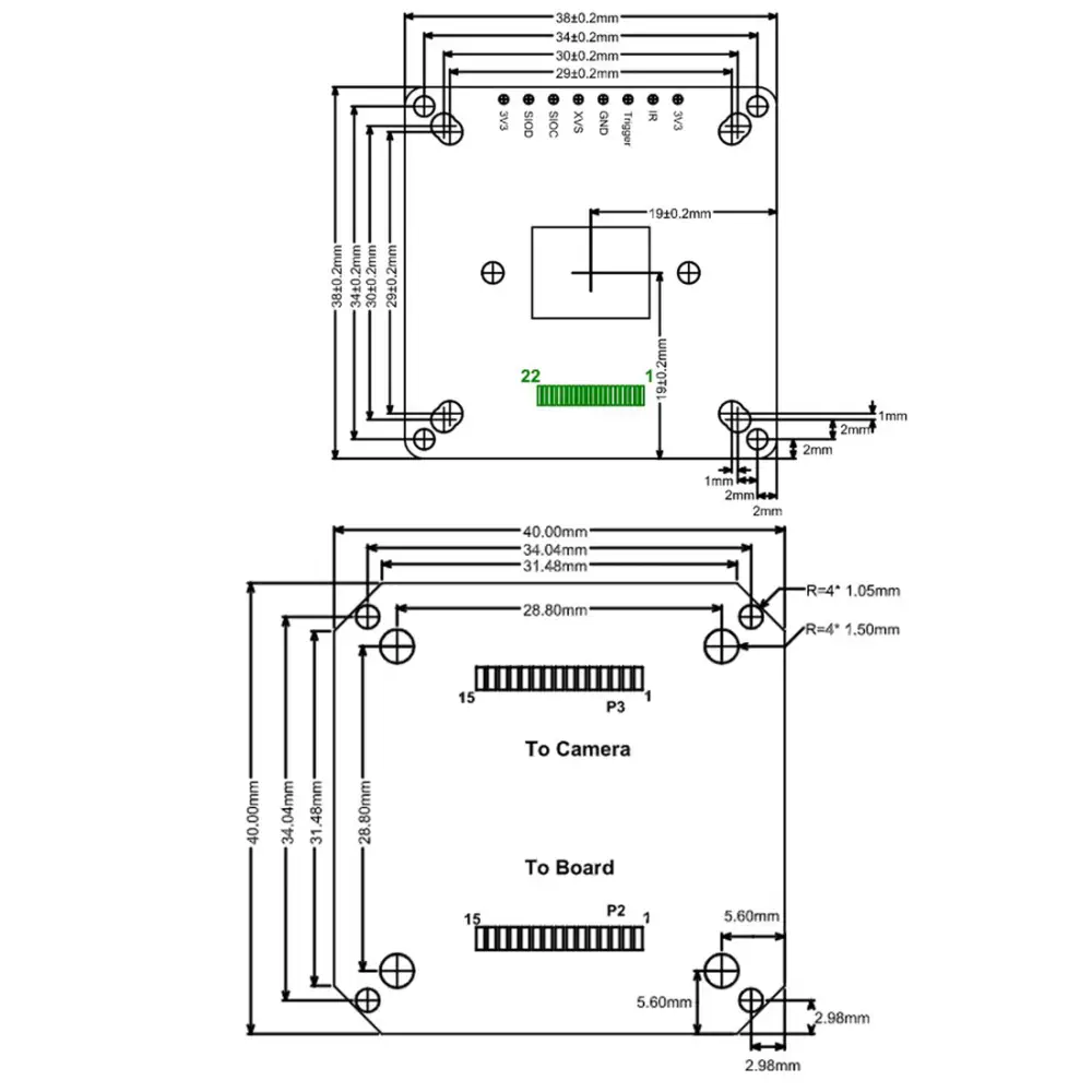 Arducam 2MP STARVIS IMX462 Ultra Low Light Kameramodul für Raspberry Pi - Zum Vergrößern klicken