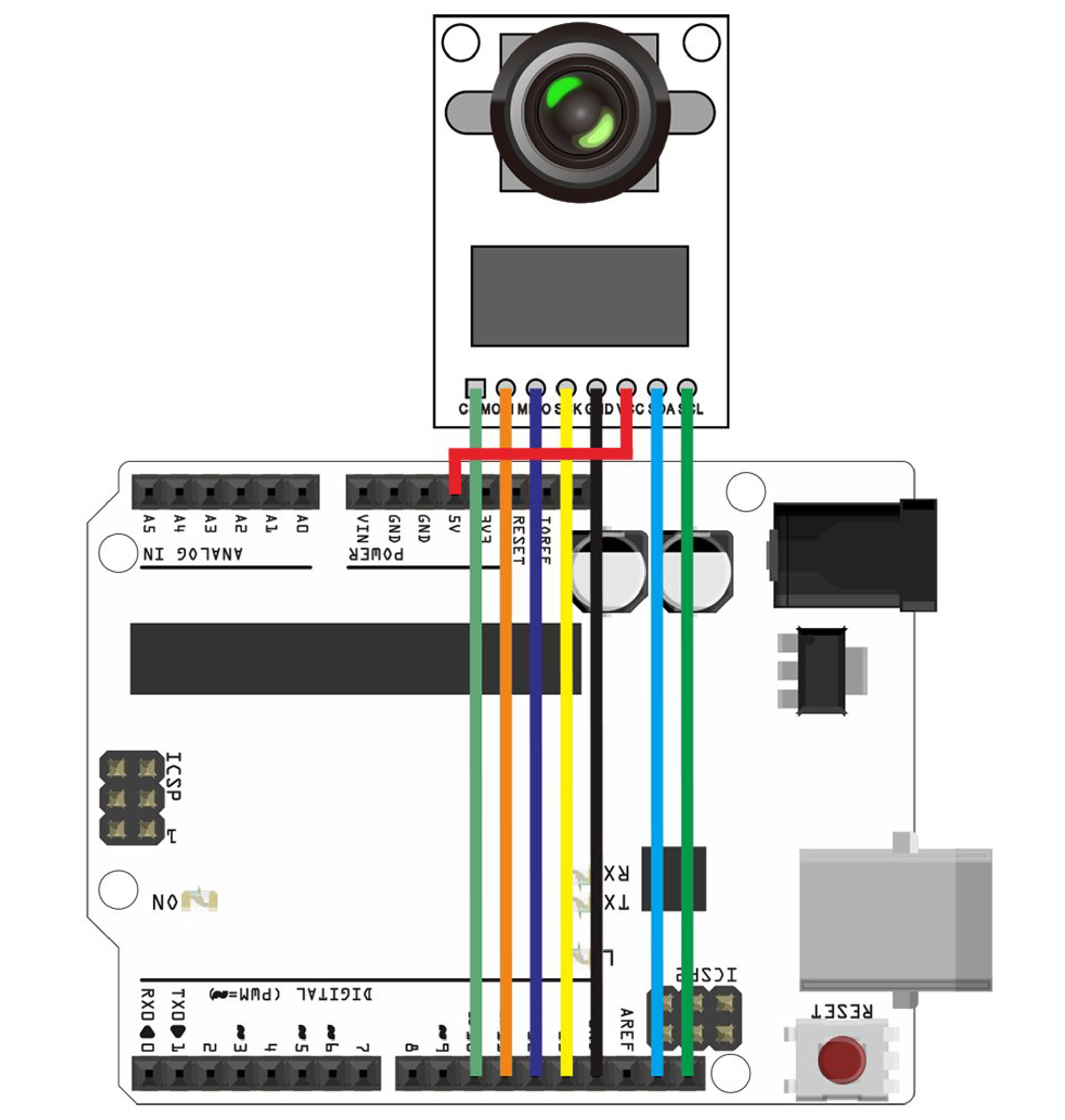 ArduCAM Mini Camera Module Shield w/ 5 MP OV5642 for Arduino - Click to Enlarge