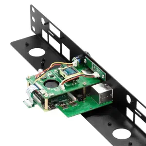 Uctronics Ultimate Rack avec PoE HAT pour RPi 4, 19 pouces 1U Rackmount