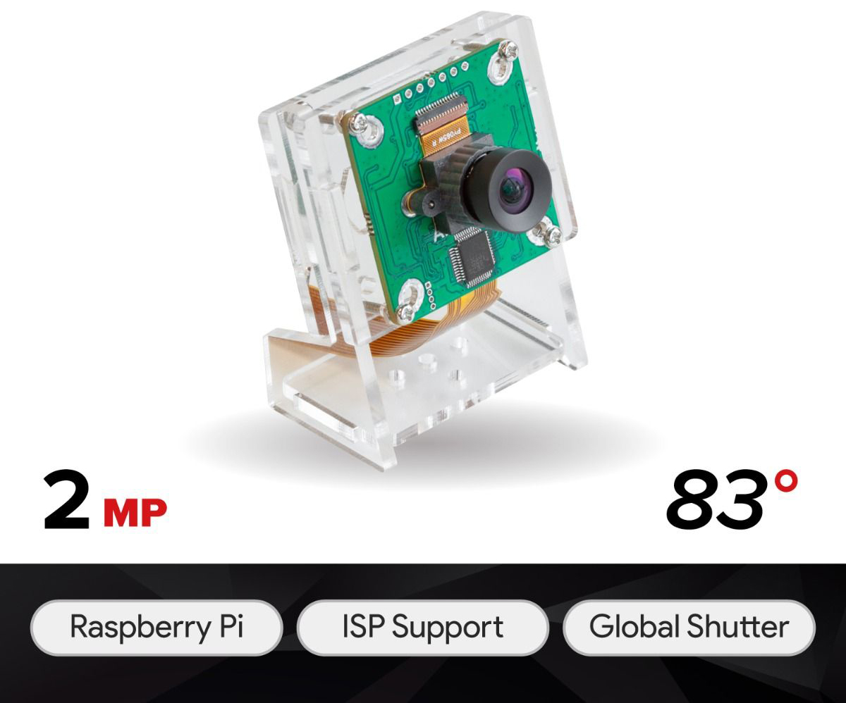 Arducam 2MP Global Shutter OV2311 Mono-Kameramodul - Zum Vergrößern klicken