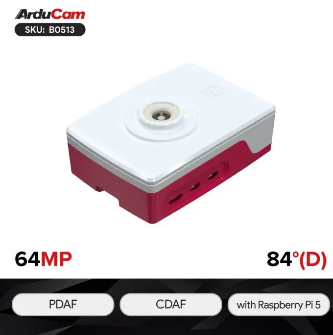 Arducam Pivistation 5 Hawkeye Camera Kit - Dimensions cropped