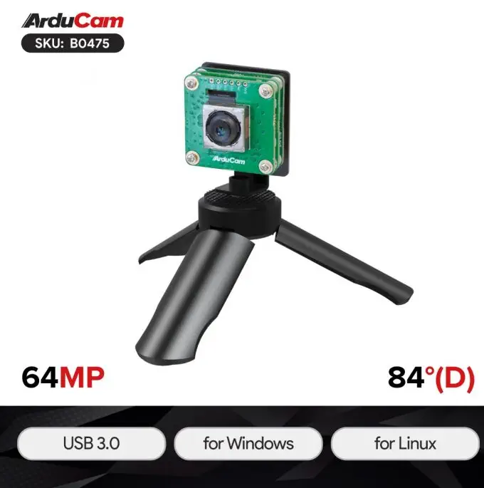 Arducam 64MP Motorized Focus USB 3.0 Camera Module