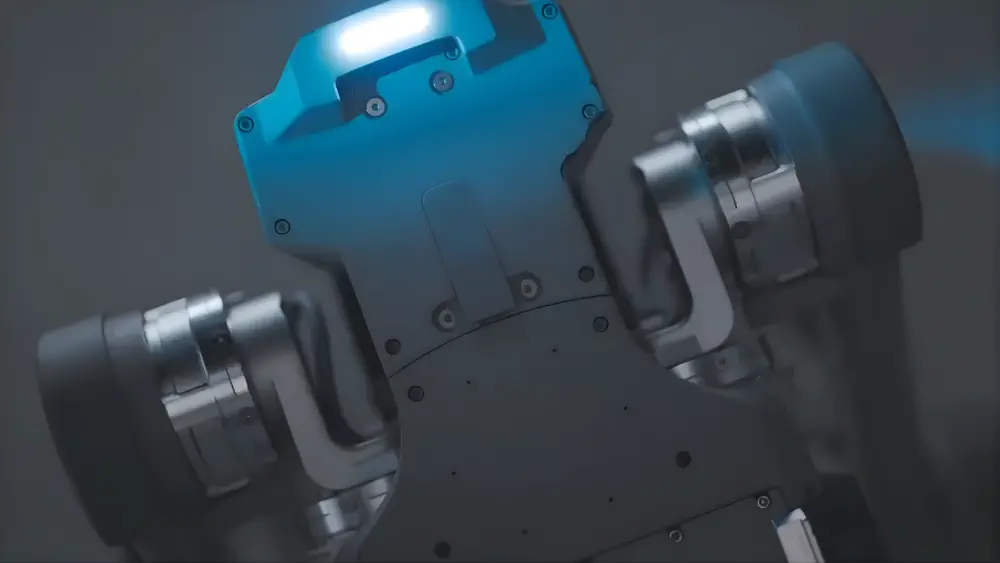 Agibot D1 Max gros plan sur l'actionneur de joint