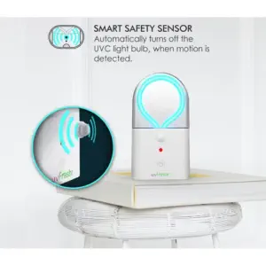 Mini lampe de désinfection UVC uvFreshr 