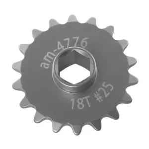 AndyMark Pignon Symétrique de Moyeu Série 25 375 Hex 18 Dents