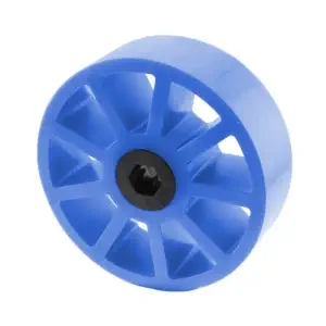 AndyMark Roue Compliant 3in. Hex 3/8in. Bleu