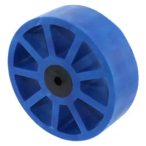 AndyMark Roue Compliant 3in. Hex 5mm Bleu