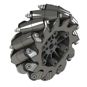 AndyMark Roue Mecanum BB 4in. Alésage Nub Droite