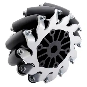 AndyMark Roue Mecanum BB 4in. Alésage Hexagonal 0.375in. Droite