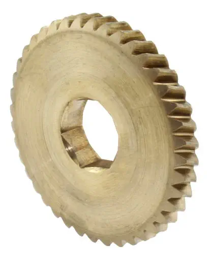 40 Tooth 25 PA 0.5 In. Hex Bore Bronze Worm Gear - Dimensions