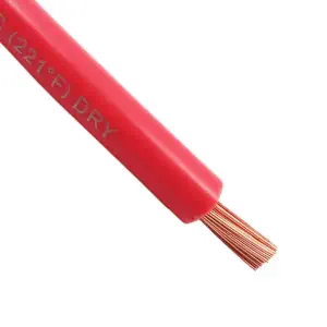 AndyMark Fil 6 Gauge - Longueur 10ft, Rouge, PVC Rigide