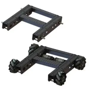 AndyMark MecanAM FTC Châssis NeveRest Orbital 20 à 1 Moteur, BB Roue Mecanum