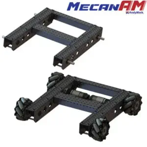 AndyMark MecanAM FTC Châssis NeveRest Orbital 20 à 1 Moteur, BB Roue Mecanum