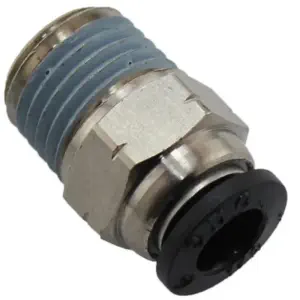 AndyMark Pneumatic Fitting Straight 1/4in. Tube Press-in 1/4in. NPT Male